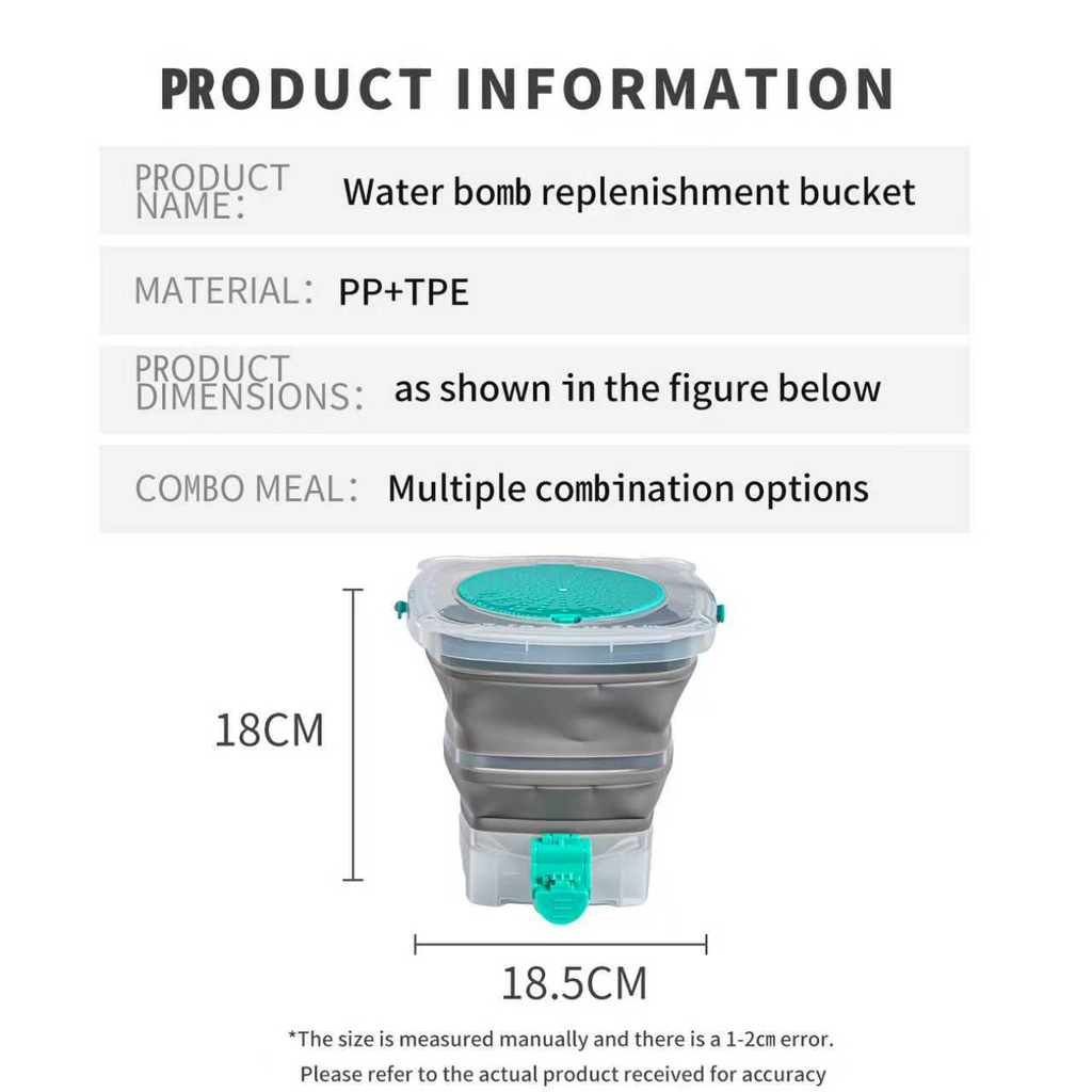 Foldable Bucket for Gel Balls
