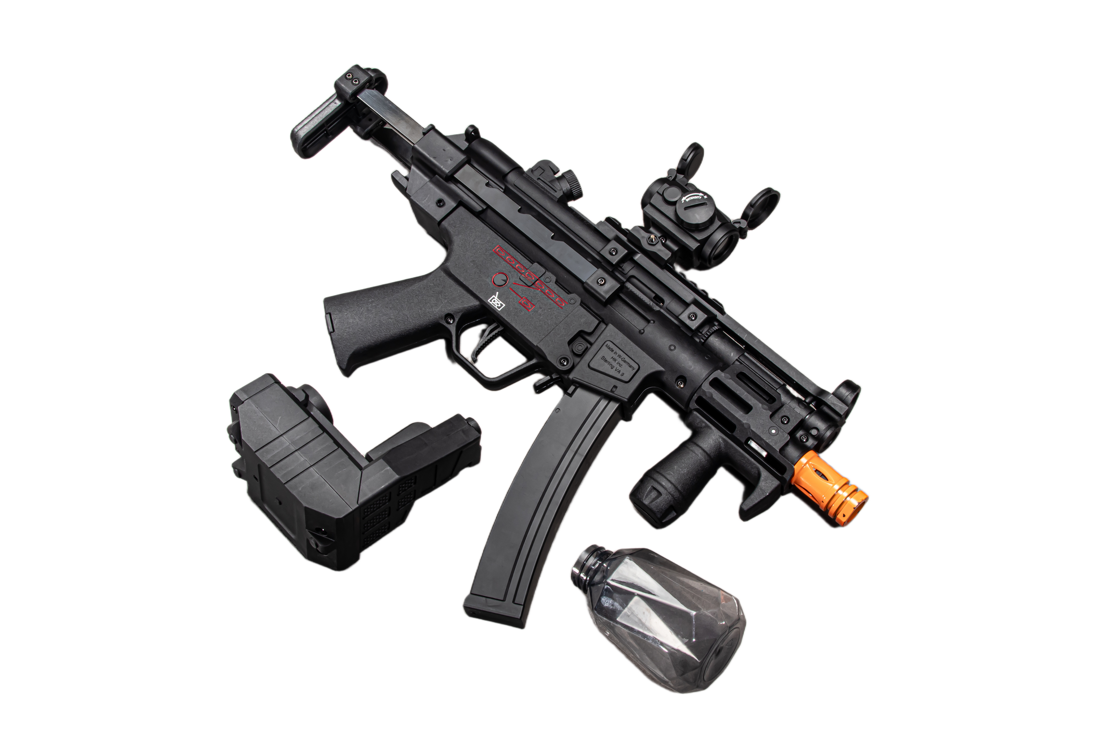 SHNEGYE SY MP5K-UTG Gel Blaster – High FPS, 18.6m Range, Two Magazines