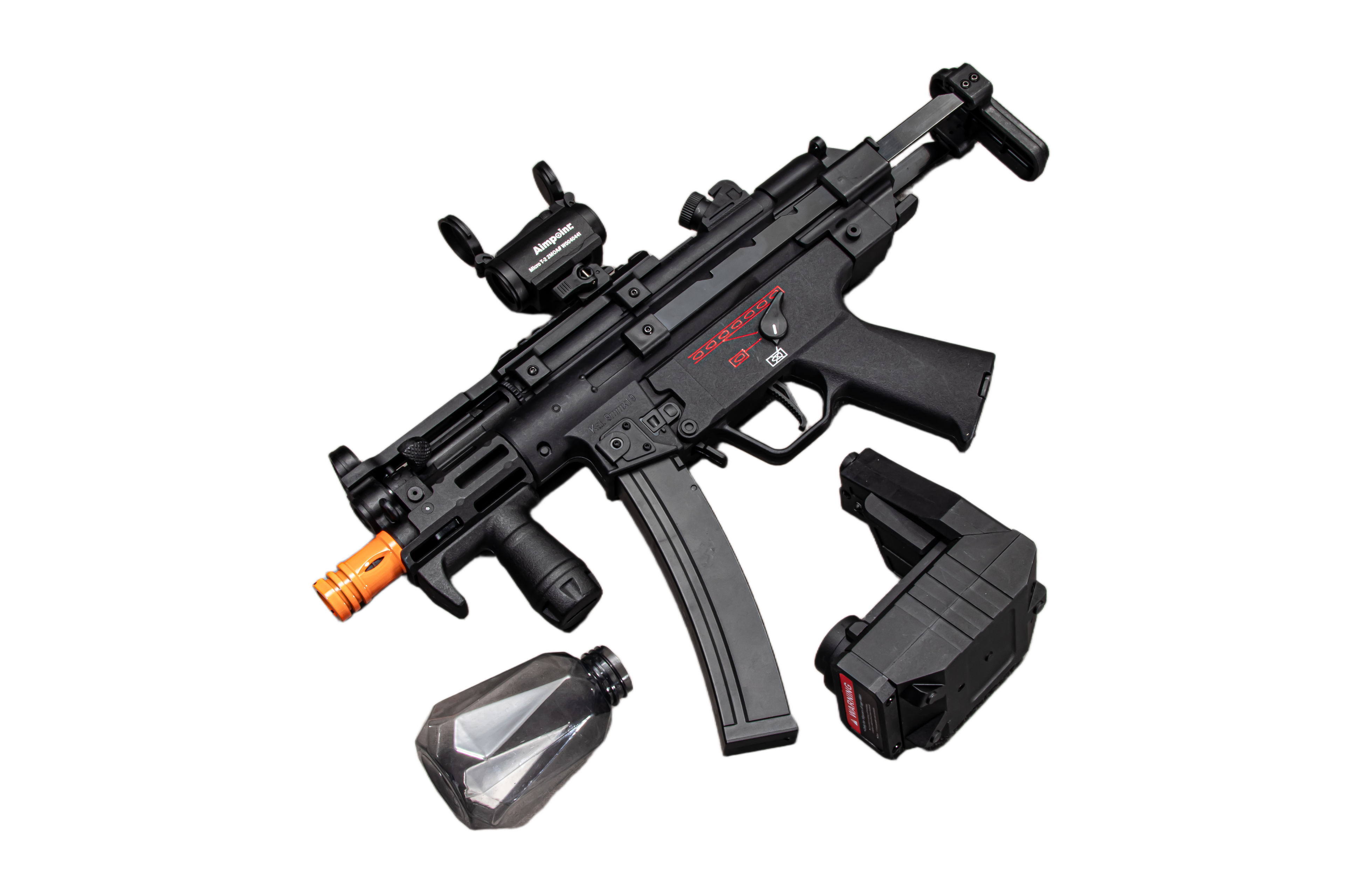 SHNEGYE SY MP5K-UTG Gel Blaster – High FPS, 18.6m Range, Two Magazines