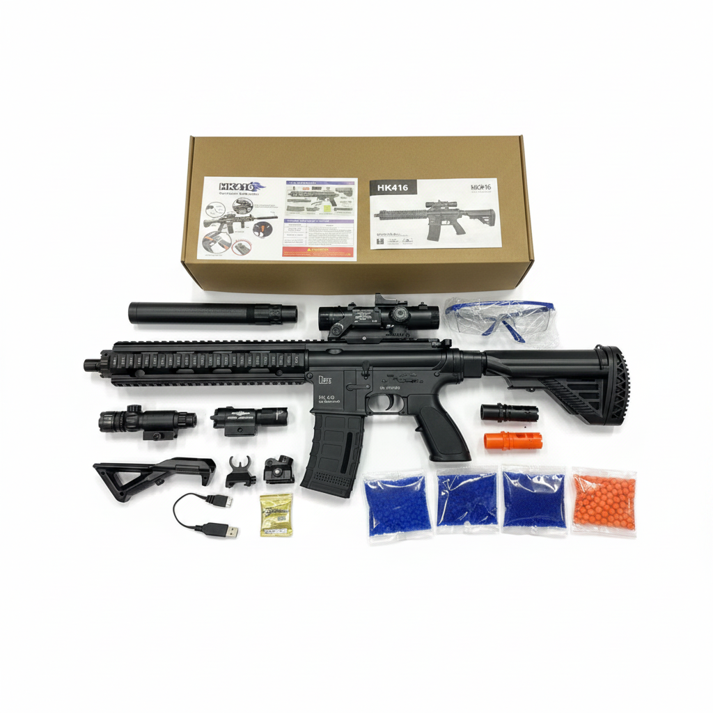 Black HK416 白底产品清单图